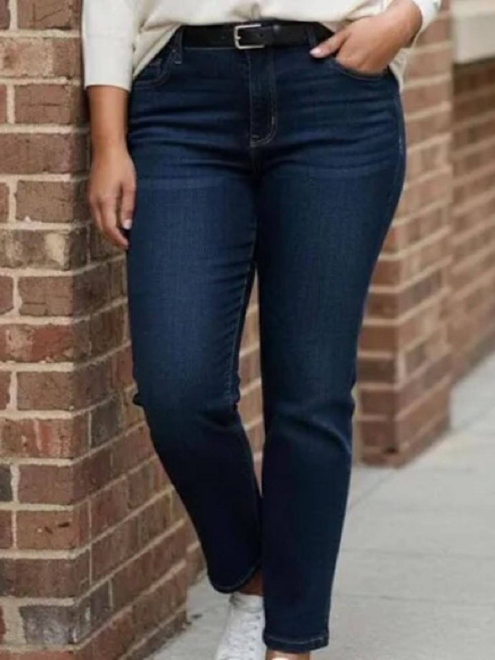 Code Bleu Dark Blue Chelsea Straight-Leg Jeans